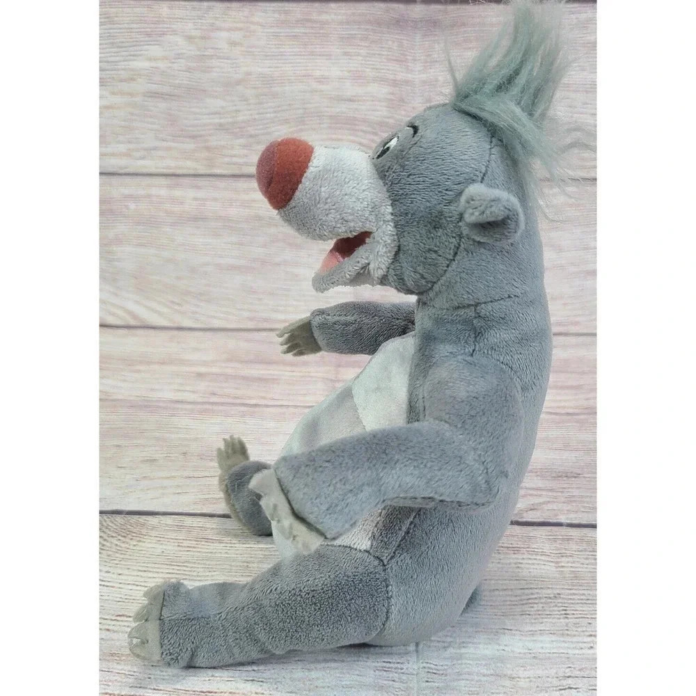 Disney Store The Jungle Book Plush Baloo Stuffed Animal Toy Bear Gray 7" - Picture 3 of 6